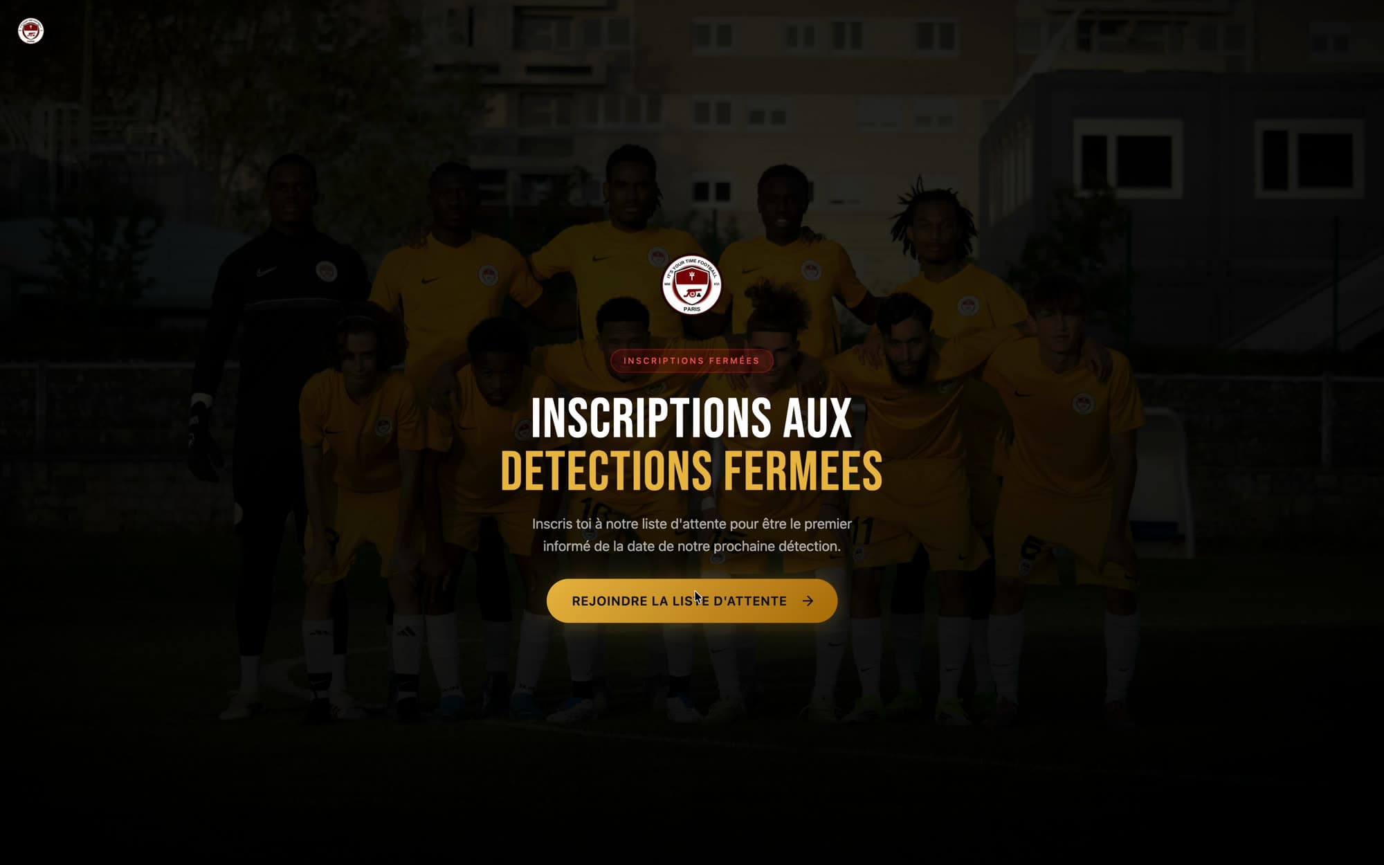It's Your Time — inscription à la liste d'attente